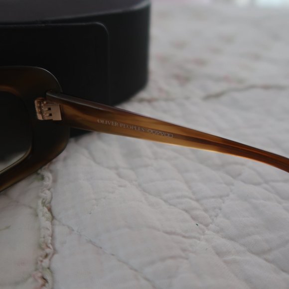 Authentic Oliver Peoples Ingenue Rectangle Brown Tortoise Sunglasses main image 3